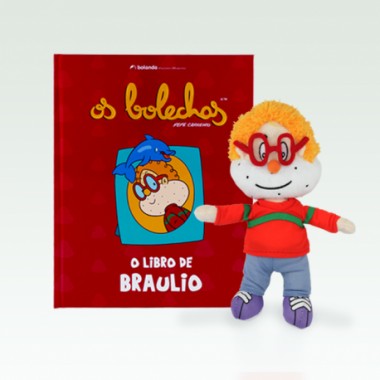 Libro + peluche de Braulio (G) - Os Bolechas