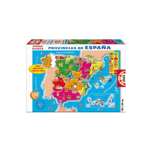 Puzzle Mapa de España 150 piezas / Puzle Mapa de España 150 pezas