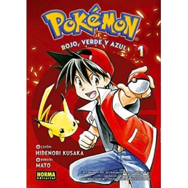 Pokémon rojo, verde y azul (1). Hidenori Kusaka. Norma Editorial. Comic Manga