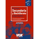 Diccionario Secundaria y Bachillerato Lengua Española. Anaya - Vox