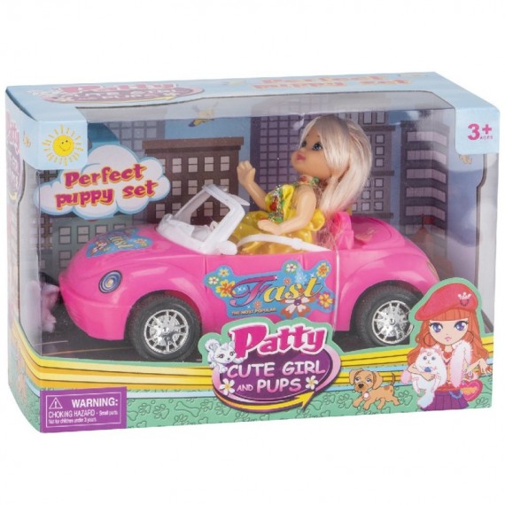 Mi muñeca Patty con coche 13 cm.